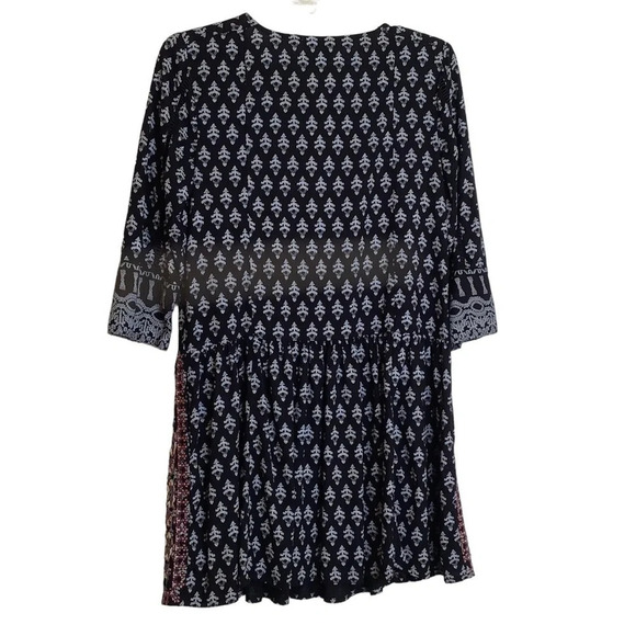 Anthropologie Vanessa Virginia Caria Dress Sz XS Black Red Boho Work School EUC - Picture 6 of 9